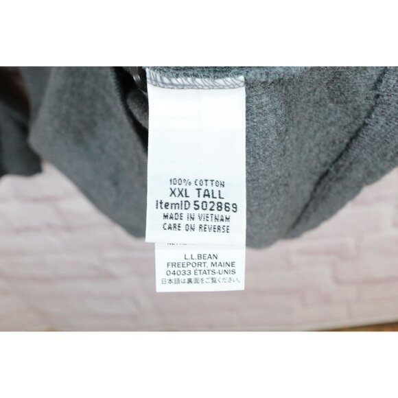 LL Bean Unshrinkable Mini Waffle Henley Long Sleeve Traditional Fit XXL Tall - Picture 9 of 12